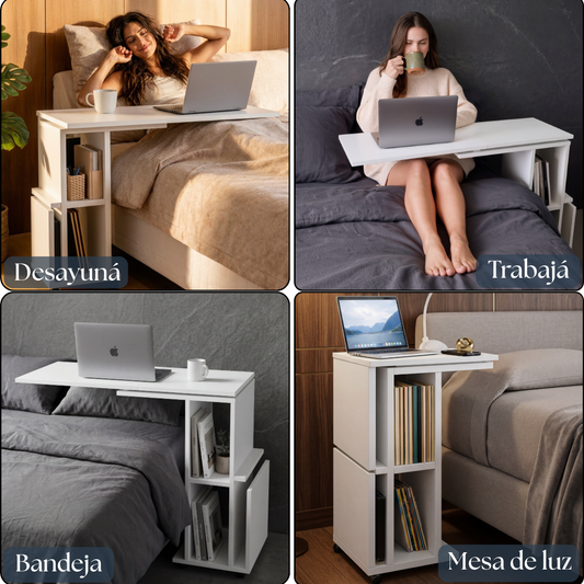 Mesa de cama 2 en 1