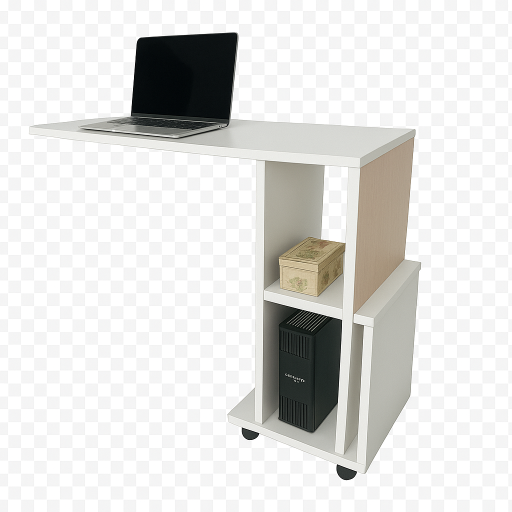 Mesa Auxiliar Plegable Para Cama Notebook Ruedas